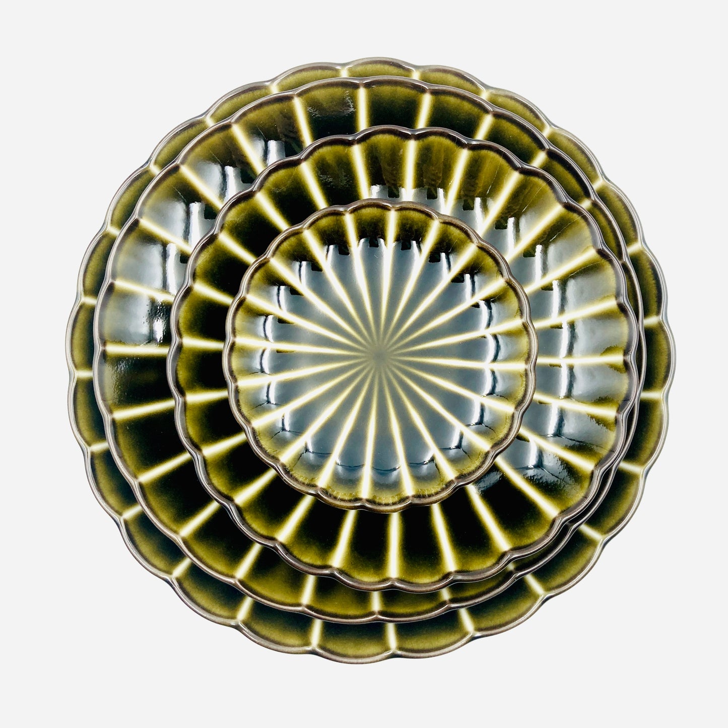 Porzellanplatte GIYAMAN / Keramik / Japan