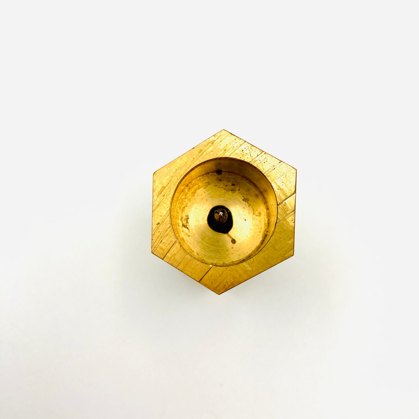 jap.Kerzenständer/6-kantig SIX /Messing