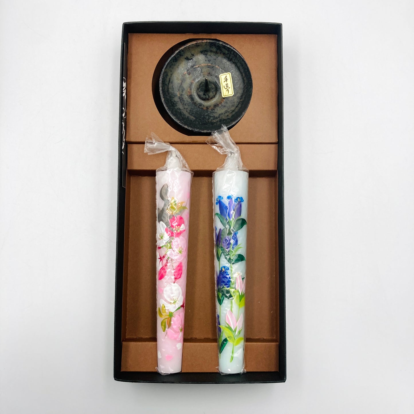 Kirschblüte & Enzian mit Halter, Meister Rousoku