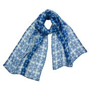 japanischer Leinenschal / Siebdruck NUNO