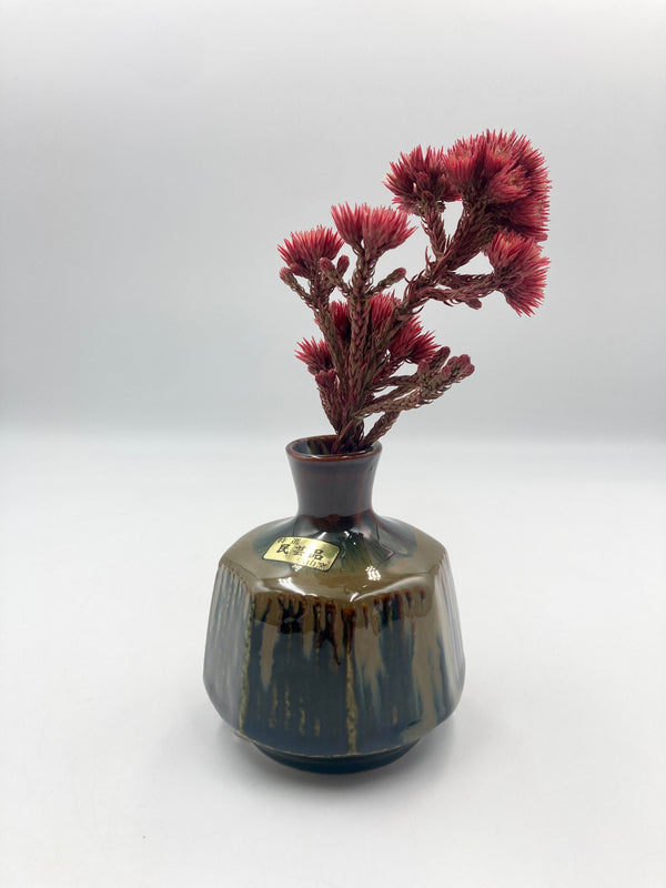 6-seitige Porzellanvase