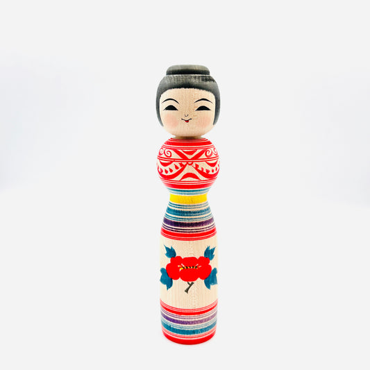Kokeshi (Kamelie) im TSUGARU Stil