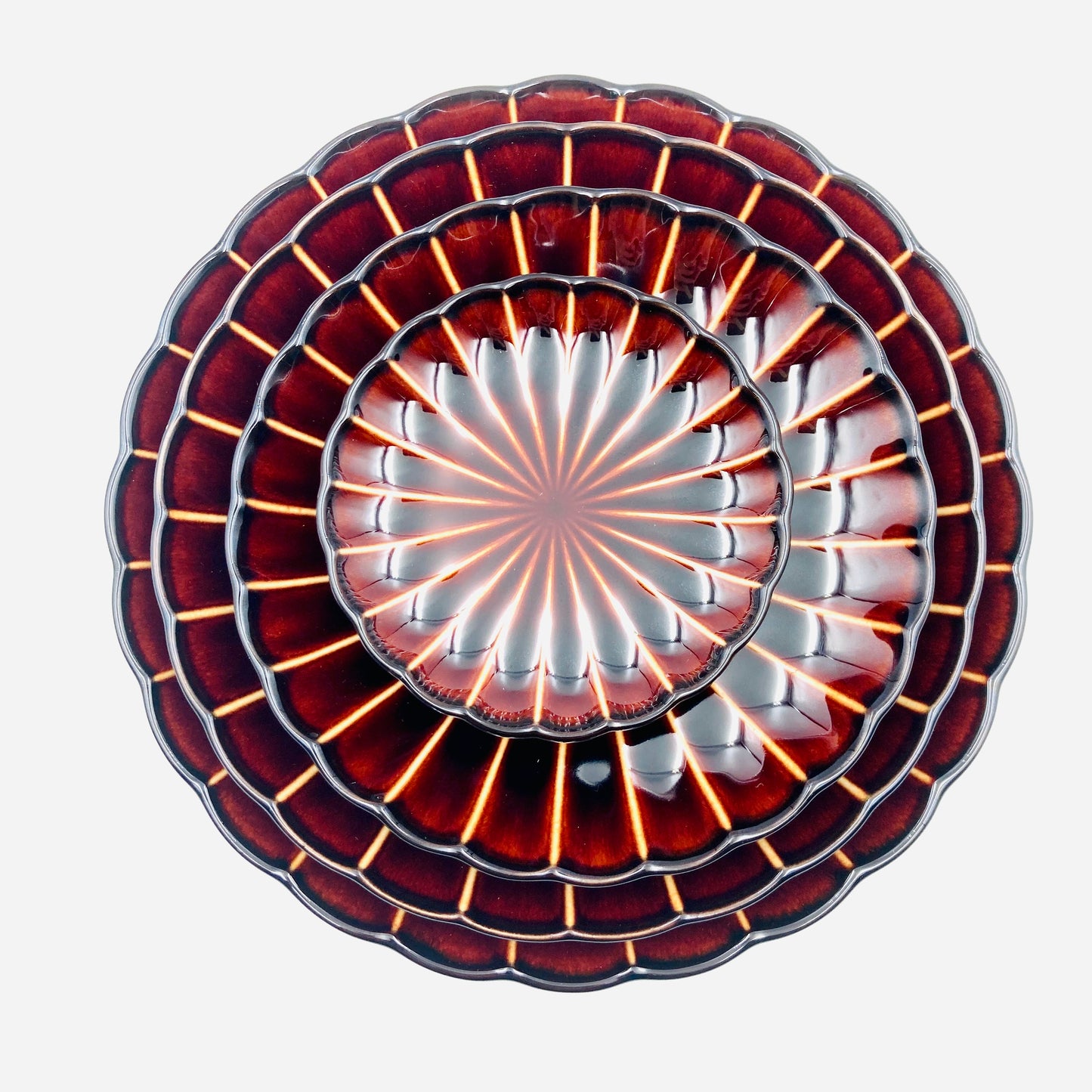 Porzellanplatte GIYAMAN / Keramik / Japan