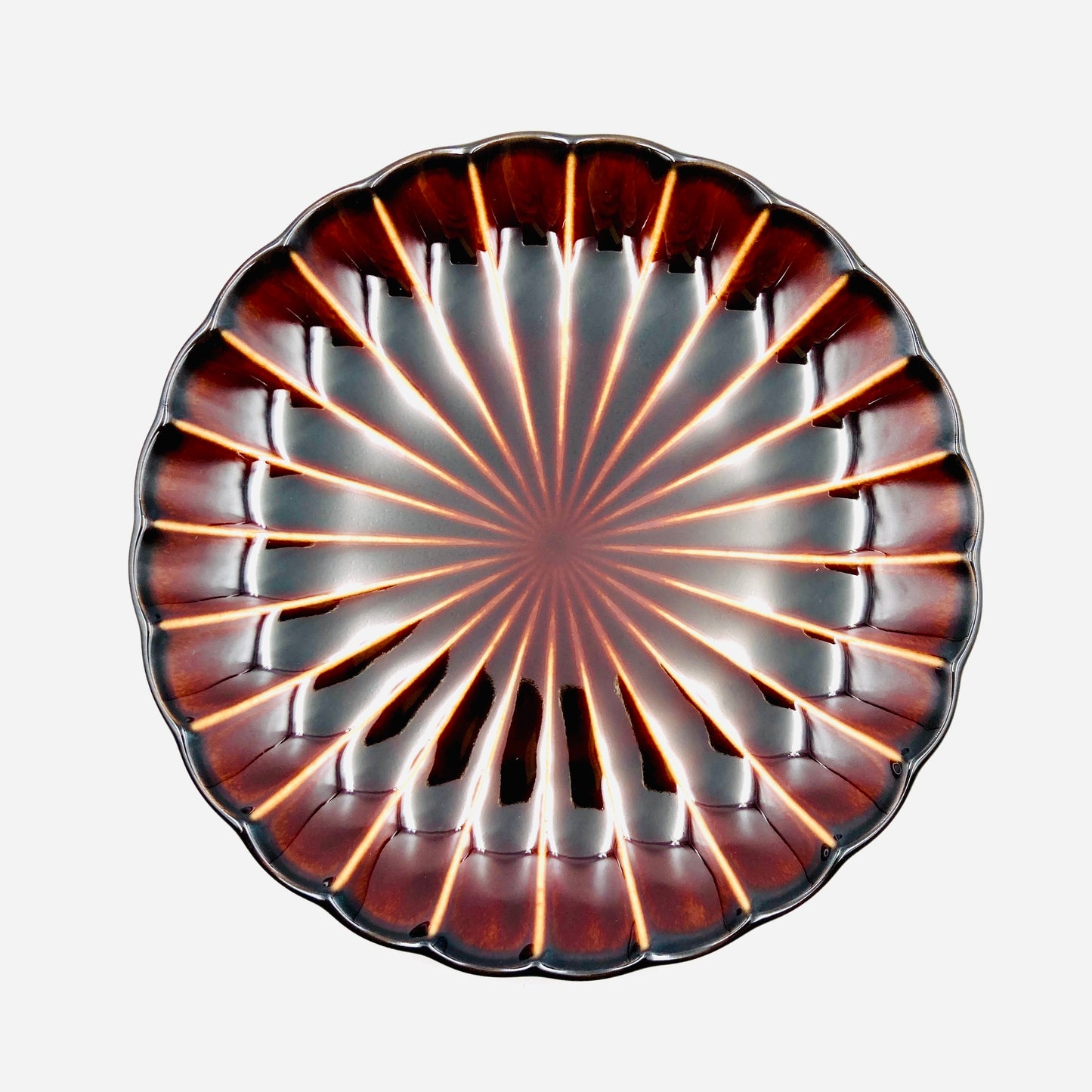 Porzellanplatte GIYAMAN / Keramik / Japan