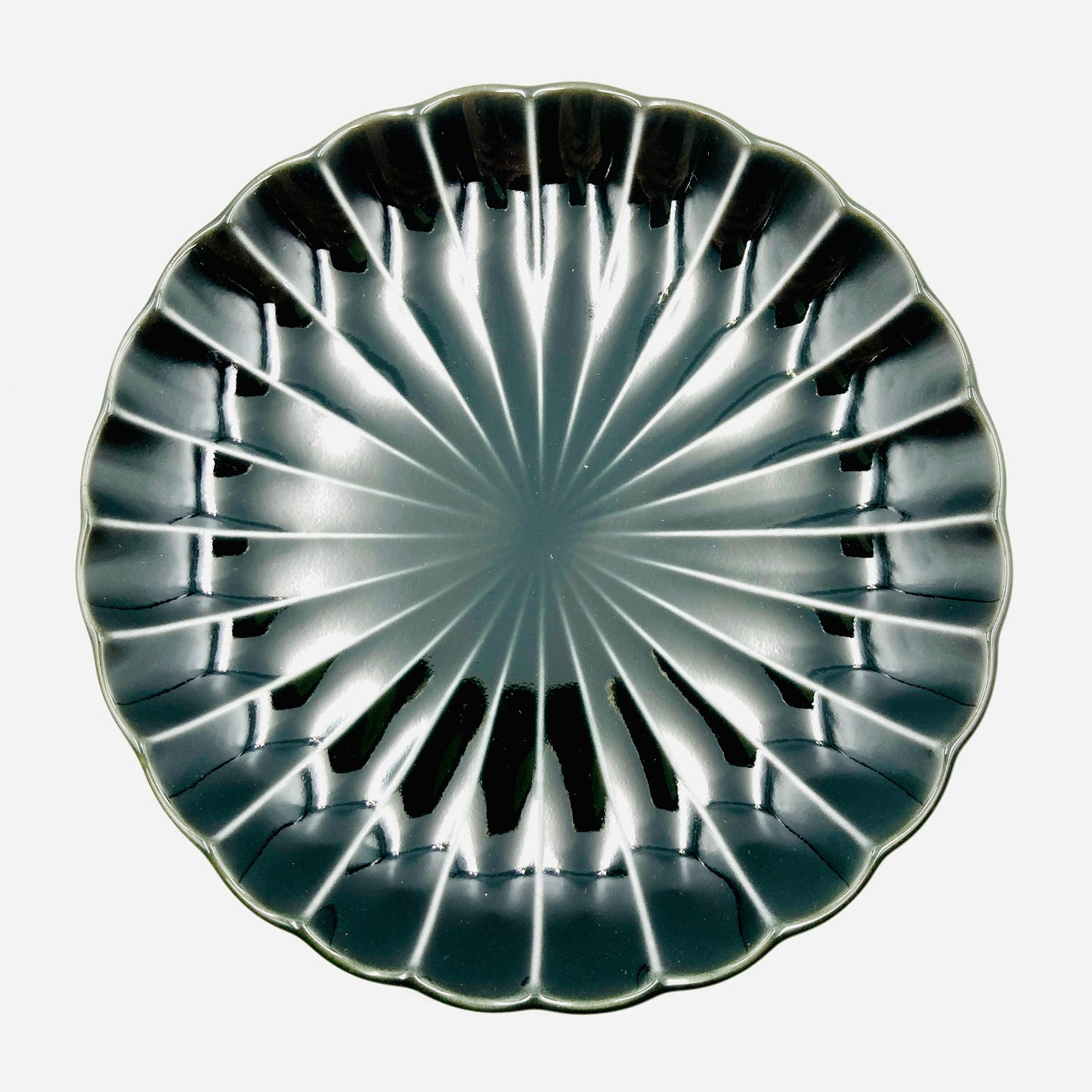 Porzellanplatte GIYAMAN / Keramik / Japan