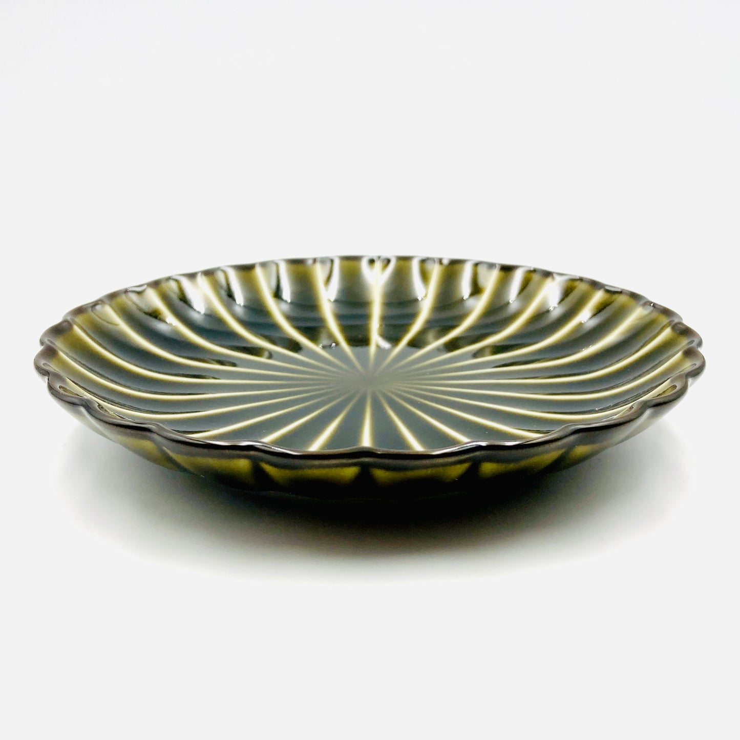 Porzellanplatte GIYAMAN / Keramik / Japan