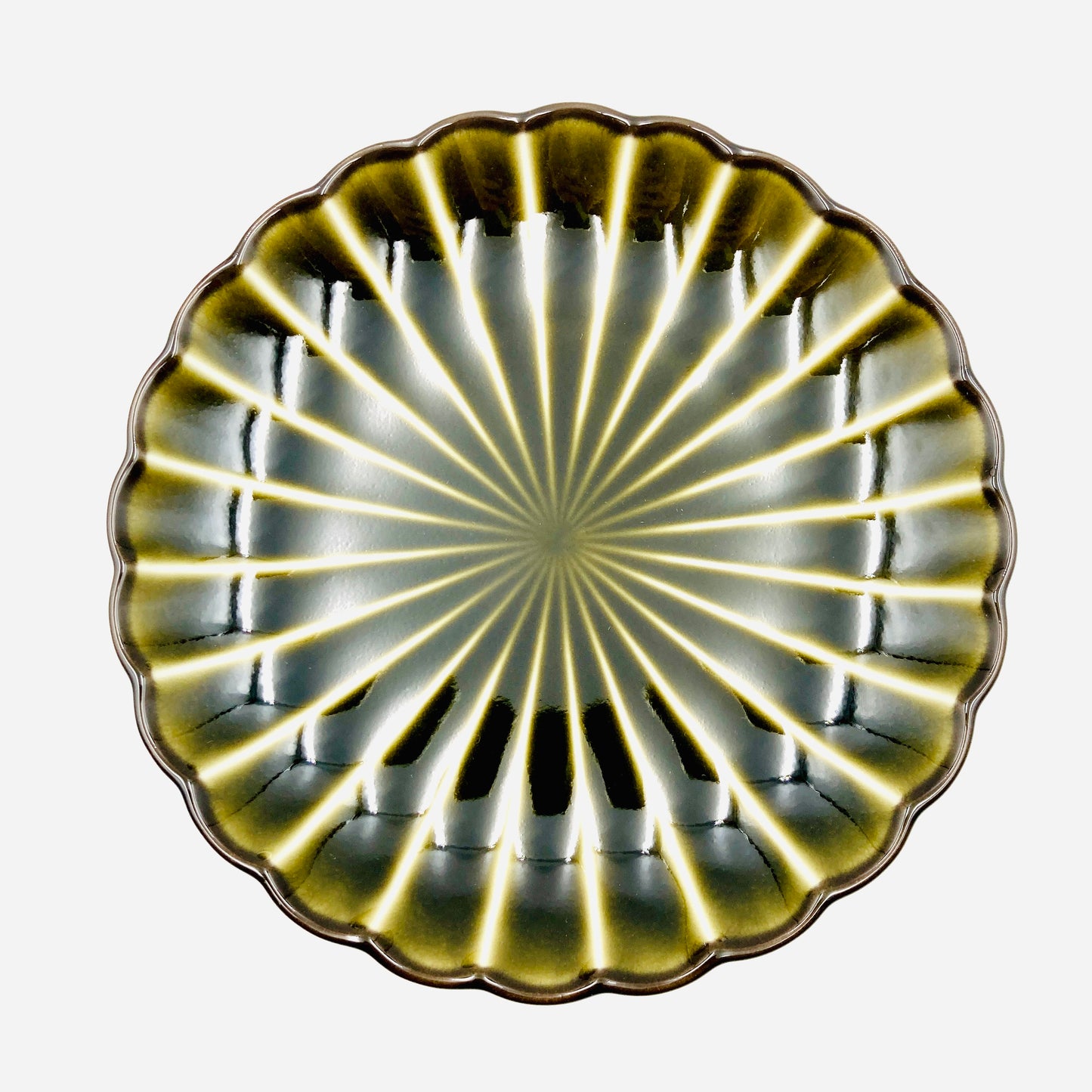 Porzellanplatte GIYAMAN / Keramik / Japan