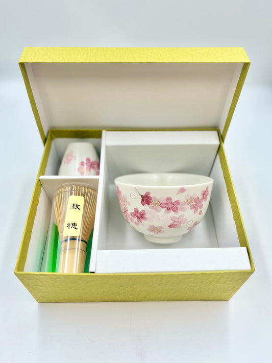Matchaset 3teilig SAKURA Tokoname