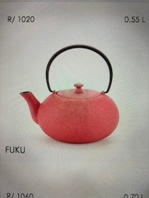 Teekanne Fuku, Gusseisen emailliert