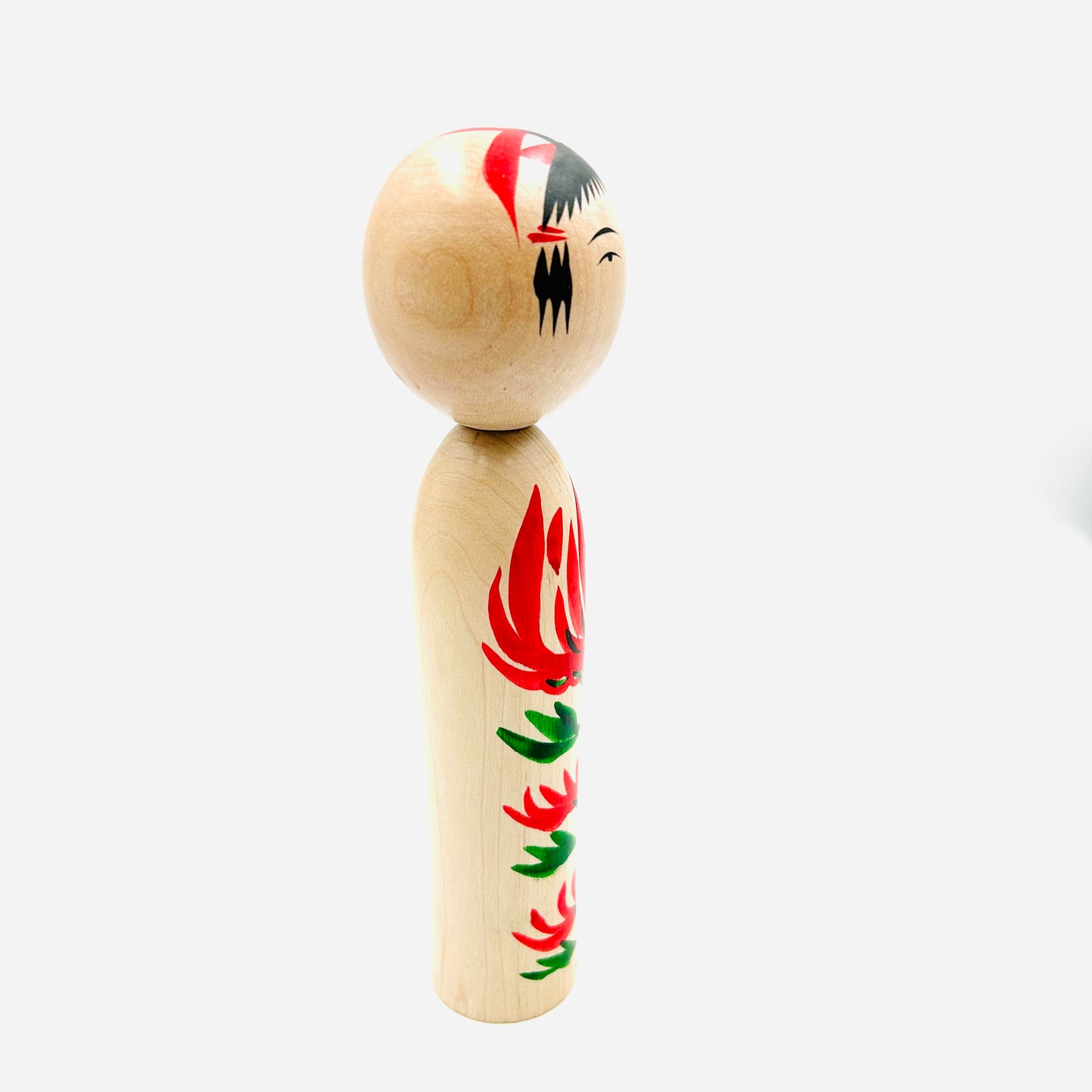 Kokeshi/Naruko/Kube-ire/Chrysantheme/19 cm