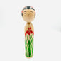 Kokeshi im Naruko Stil, Kube-ire Typ/Lilie/19cm