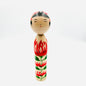 Kokeshi/Naruko/Kube-ire/Chrysantheme/19 cm