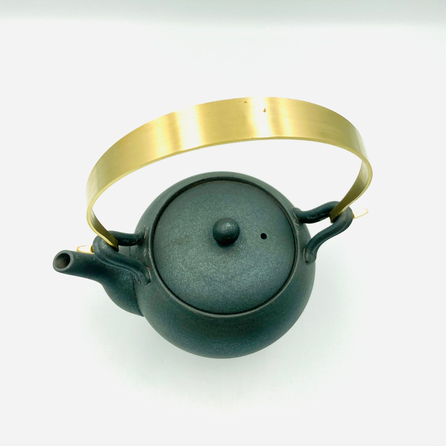 Teekanne Dobin mit Messinggriff, Keramiksieb, 430 ml