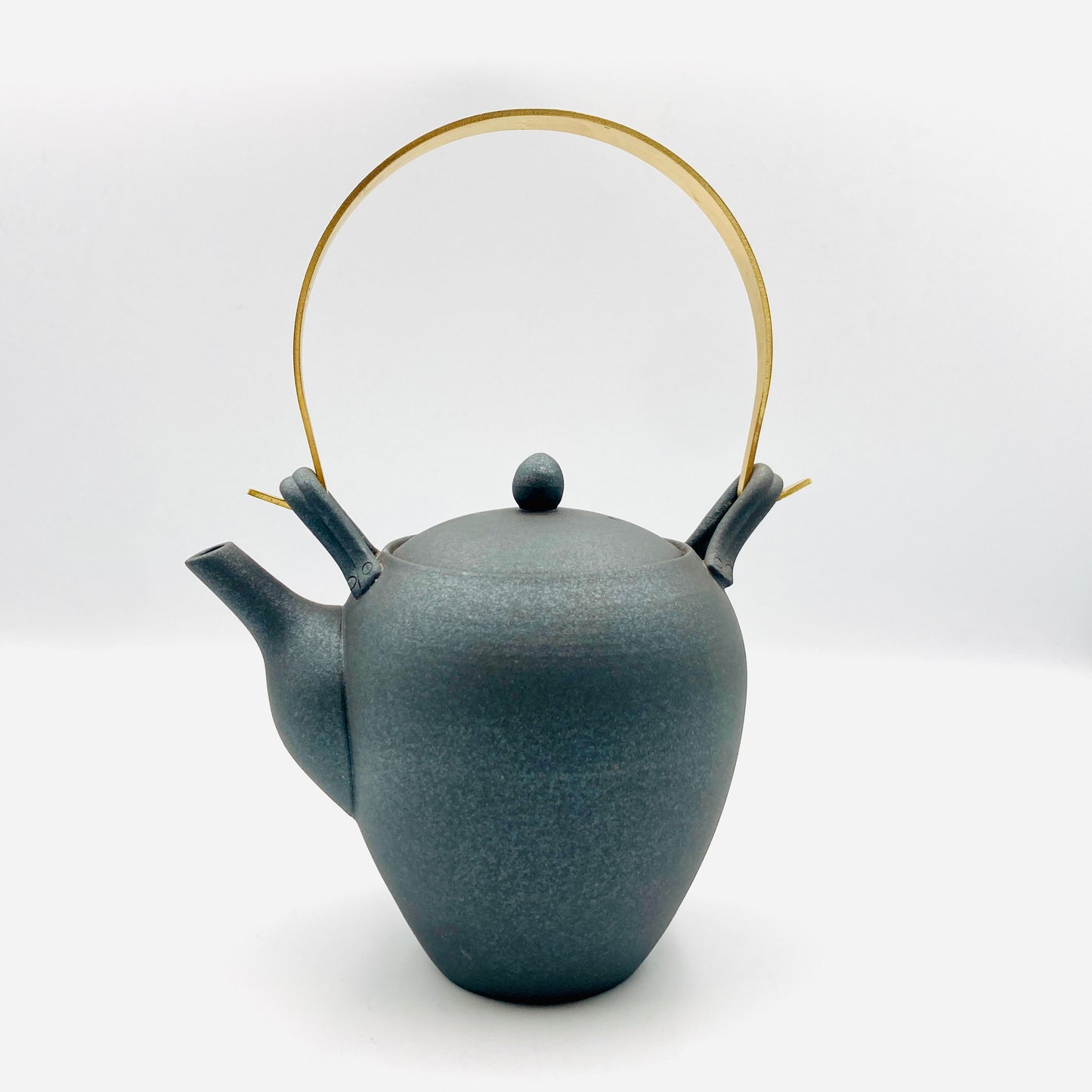 Teekanne Dobin mit Messinggriff, Keramiksieb, 430 ml