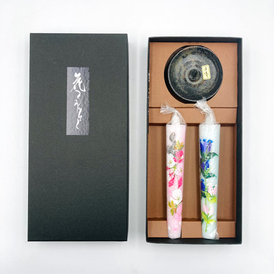Kirschblüte & Enzian mit Halter, Meister Rousoku