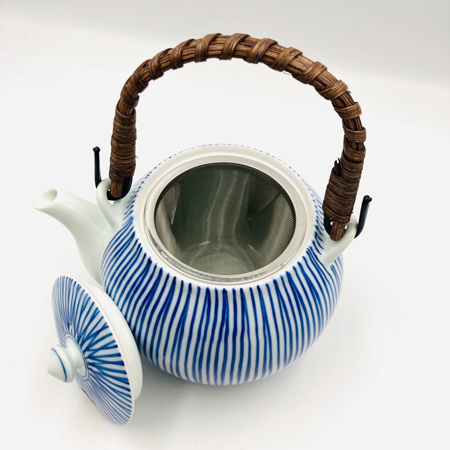 Teekanne Hasami BLUE LINE, handbemalt, Keramik, Japan