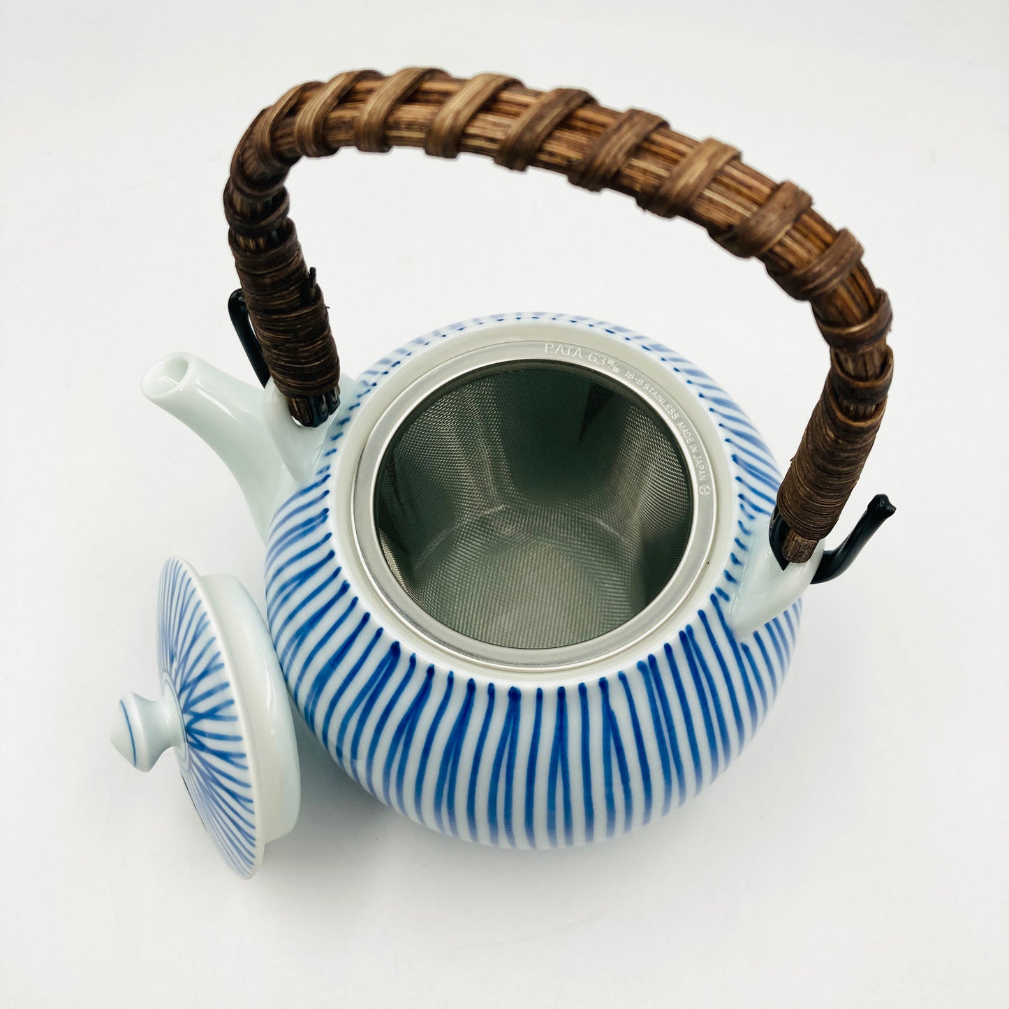 Teekanne Hasami BLUE LINE, handbemalt, Keramik, Japan