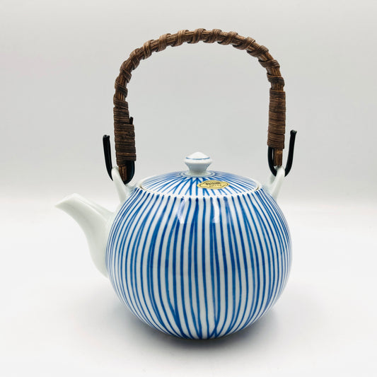 Teekanne Hasami BLUE LINE, handbemalt, Keramik, Japan