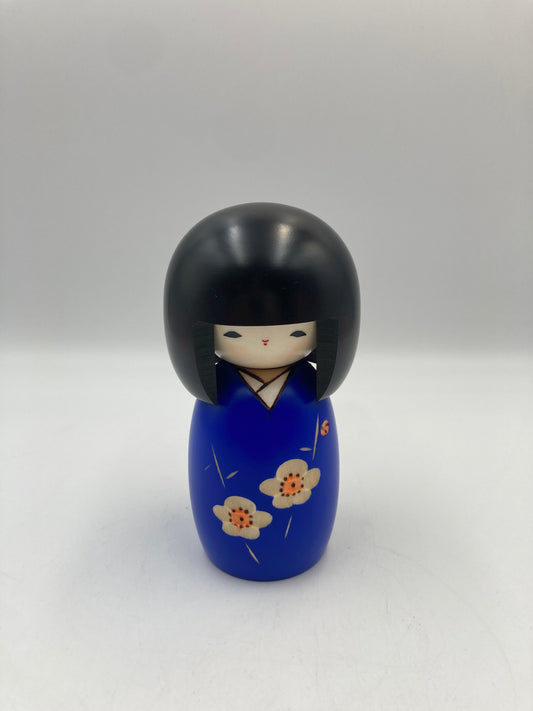 Kokeshi KAIKA (blooming) blue