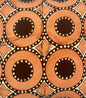 Polster CIRCLE Batik 45x45cm, Handarbeit, ohne Füllung