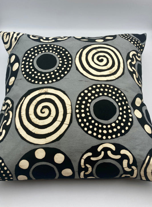 Polster CIRCLE Batik 45x45cm, Handarbeit, ohne Füllung