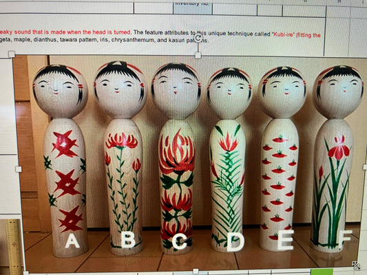 Kokeshi Kube-Ire von Sachiko Saito