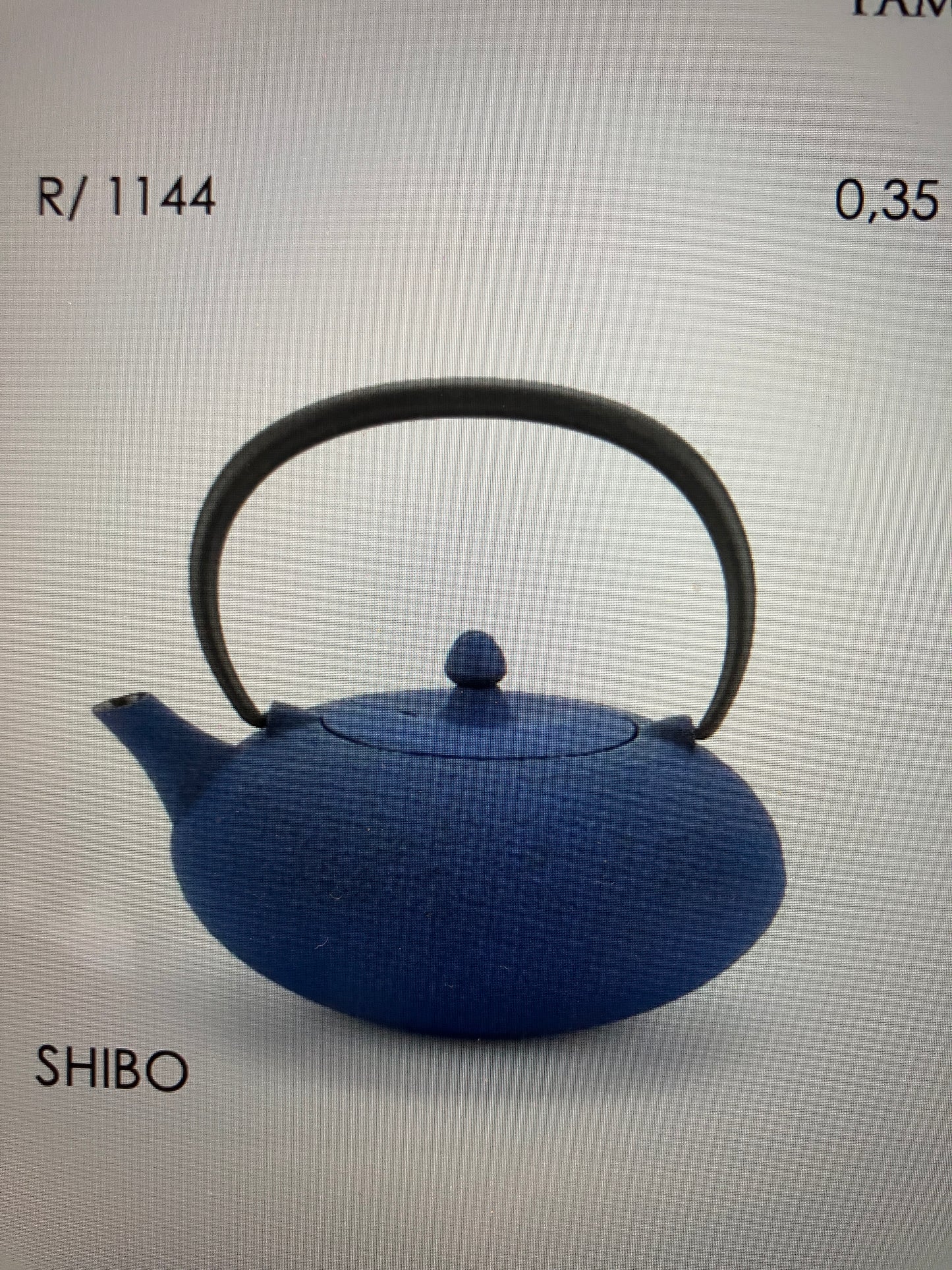 Teekanne Shibo, Gusseisen emailliert
