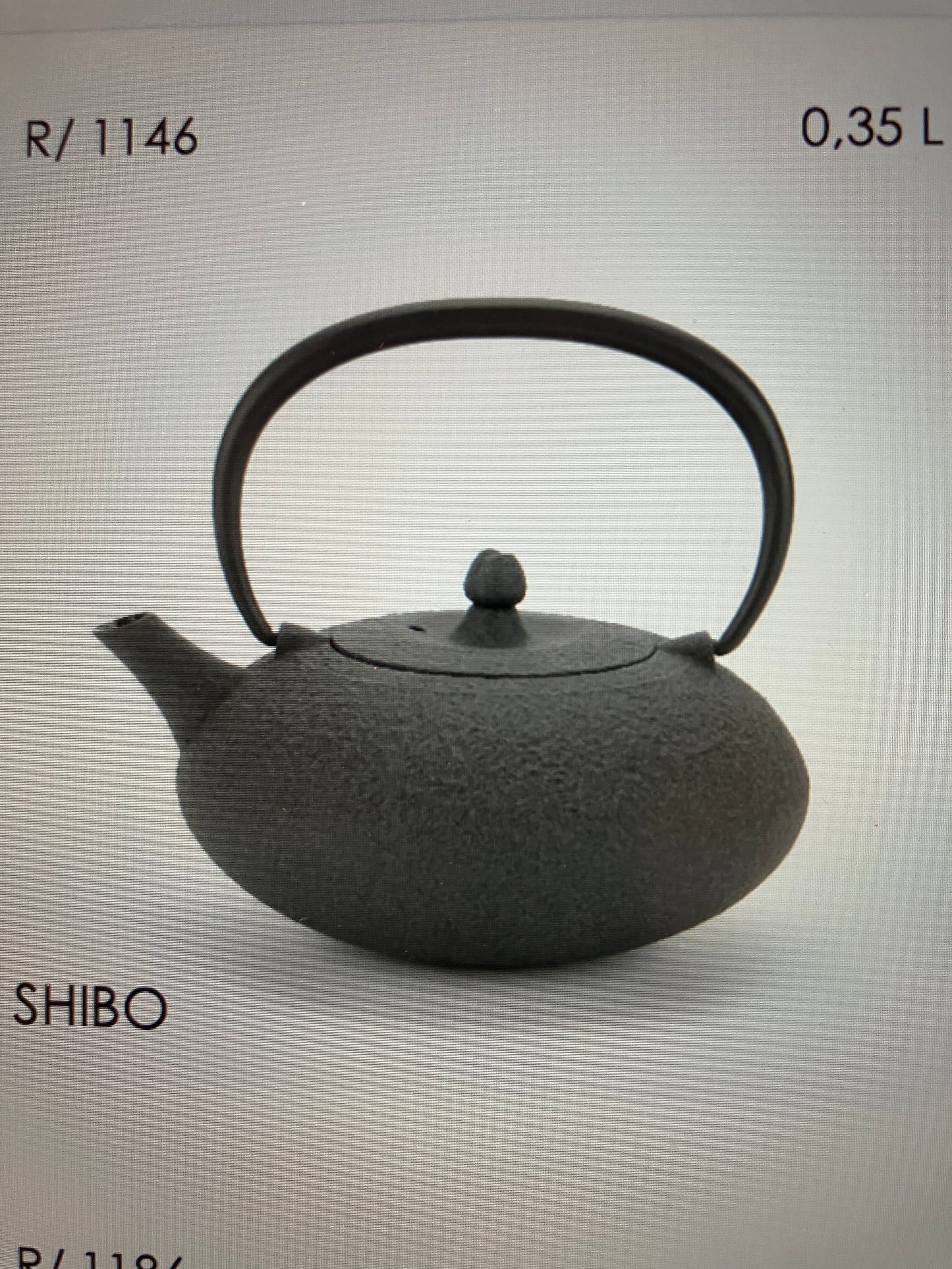 Teekanne Shibo, Gusseisen emailliert