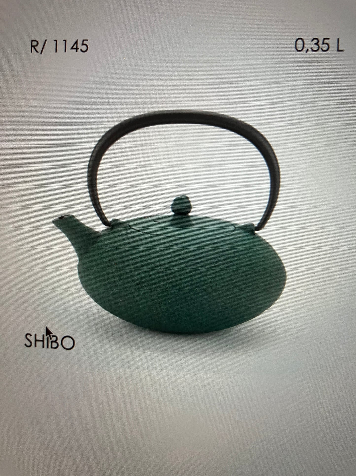 Teekanne Shibo, Gusseisen emailliert